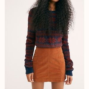 Free people modern femme corduroy skirt